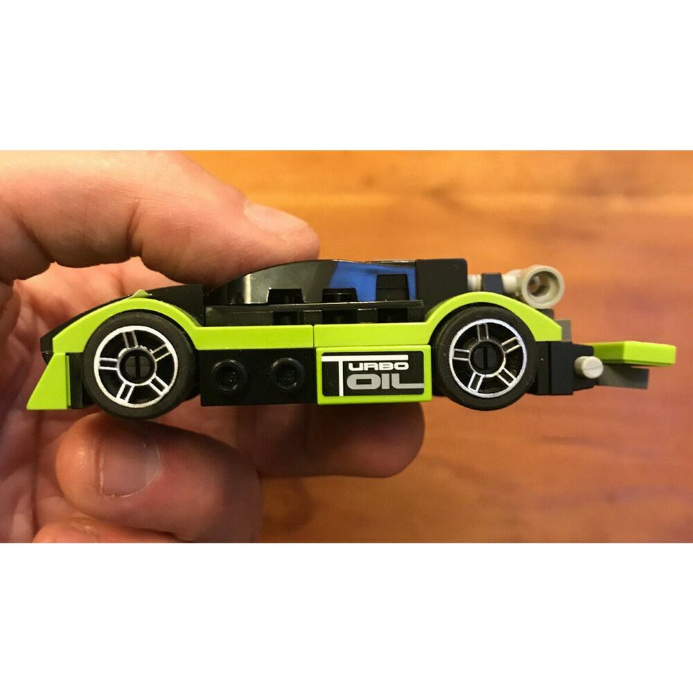 LEGO Pair Raceway Rider Yellow 8131 8133 Green Rally Racer Mini Race Cars - Picture 2 of 4
